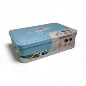 boite biscuits metal la route gourmande . biscuits artisanaux suisses