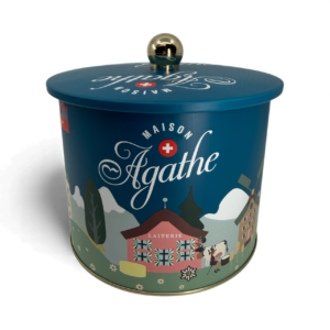 le seau à biscuits. assortiment de biscuits suisse