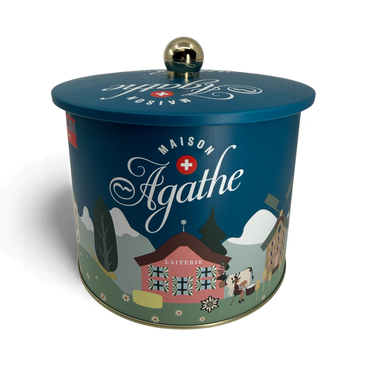 Seau - sans fond le seau à biscuits. assortiment de biscuits suisse